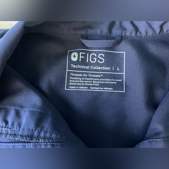 Figs Set Technical Collection Zamora Joggers Navy Size Lg - Picture 3 of 7